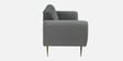 Fidel Velvet 3 Seater Sofa In Fossil Grey Colour
