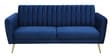 Fidel Velvet 3 Seater Sofa In Royal Blue Colour