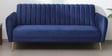 Fidel Velvet 3 Seater Sofa In Royal Blue Colour