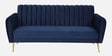 Fidel Velvet 3 Seater Sofa In Royal Blue Colour