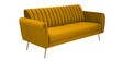 Fidel Velvet 3 Seater Sofa in Yellow Colour