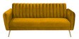 Fidel Velvet 3 Seater Sofa in Yellow Colour