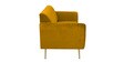 Fidel Velvet 3 Seater Sofa in Yellow Colour