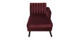 Fidel Velvet LHS Sectional Sofa (3 + Lounger) In Wine Red Colour