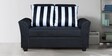 Fiesta 2 Seater Sofa in Black & White Colour