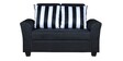 Fiesta 2 Seater Sofa in Black & White Colour