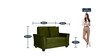 Fiesta 2 Seater Sofa in Green Colour