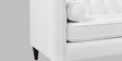 Filton Velvet 3 Seater Sofa In White Colour