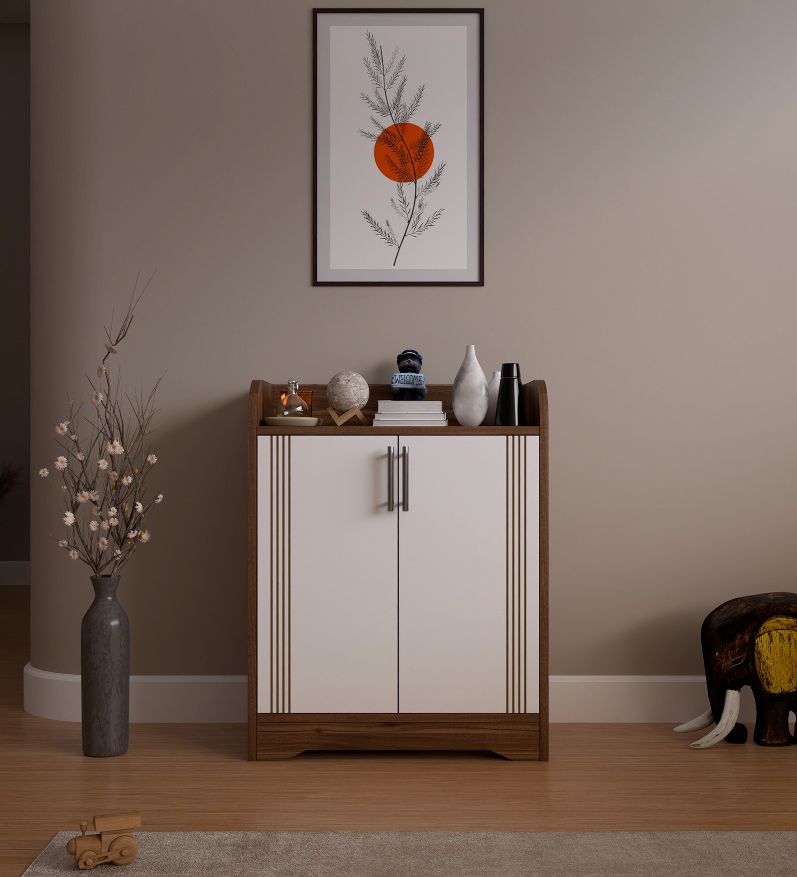 File Cabinet In Noce Lyon Finish