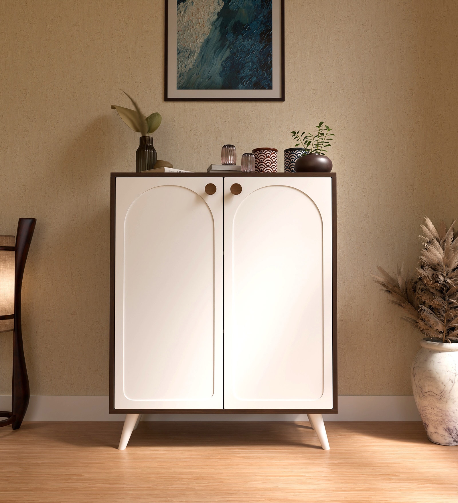 File Cabinet In Walnut Finish