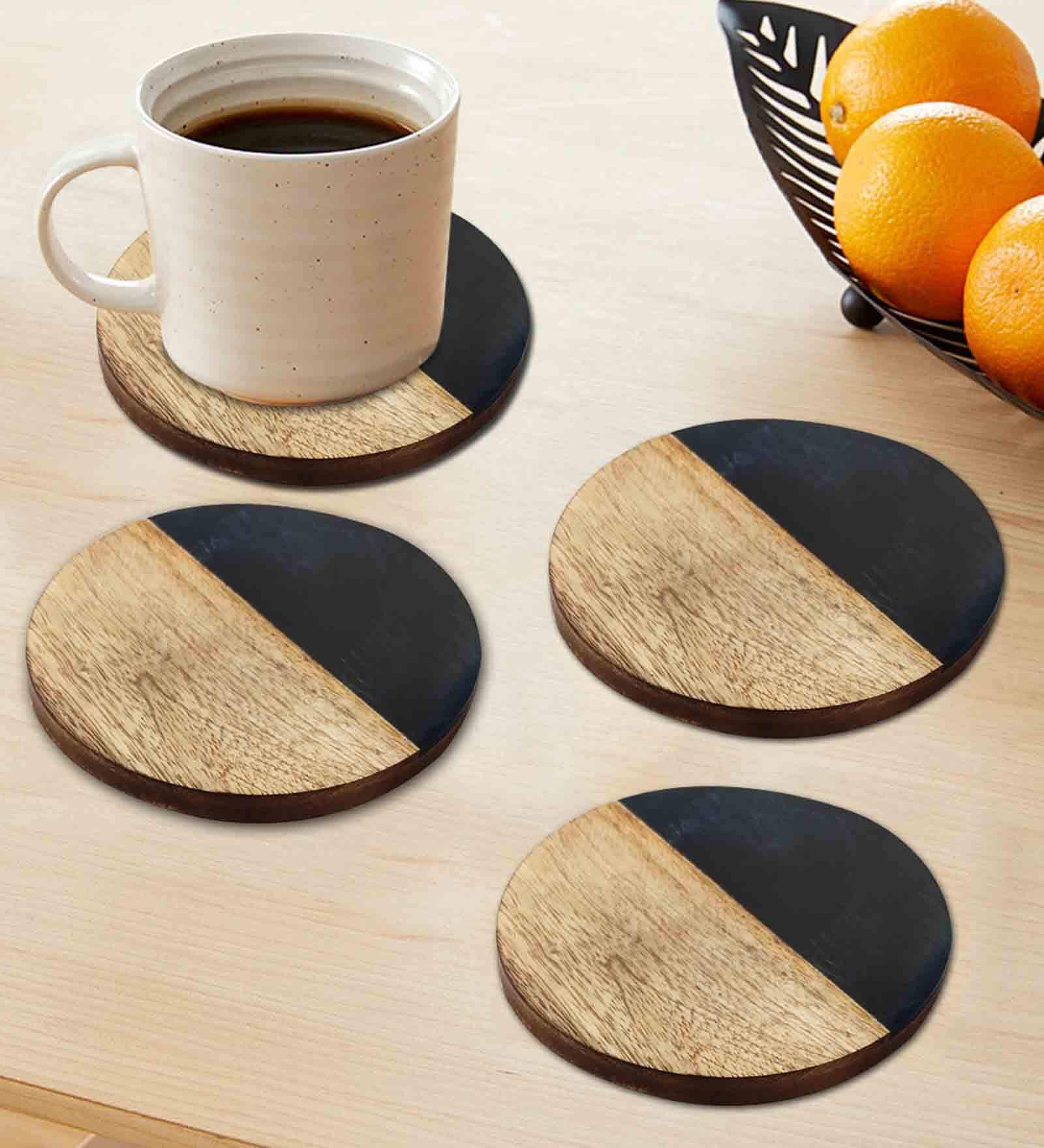 Finch Unbreakable (Set of 4) Engineered Wood Coaster