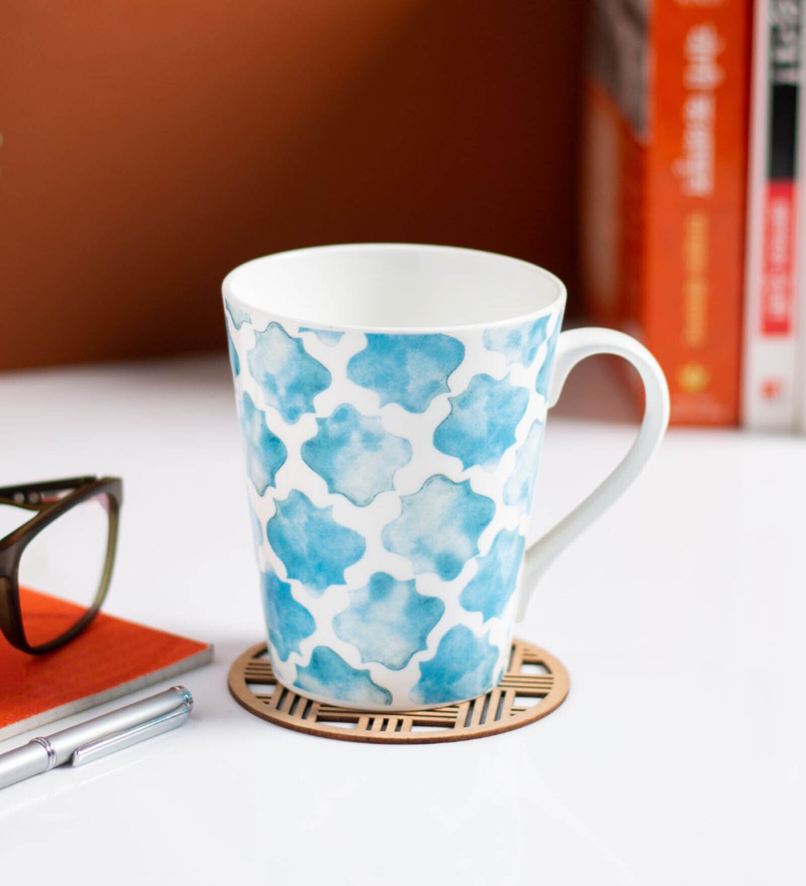 Blue Fine Ceramic Zing Milk Mug 1 Piece