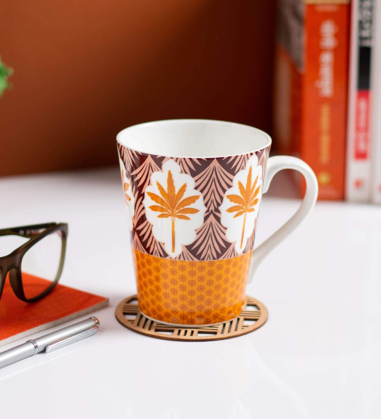 Orange Fine Ceramic Zing Milk Mug 2 Piece