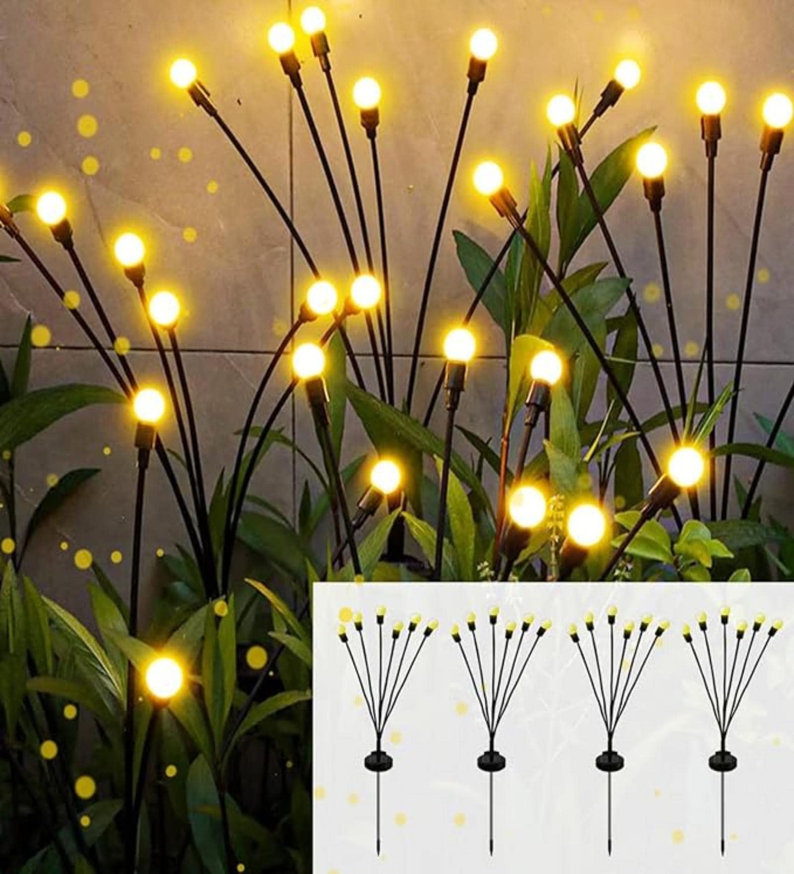 Buy Fireflies (set Of 2) Waterproof Garden Led Solar Light At 37% Off 