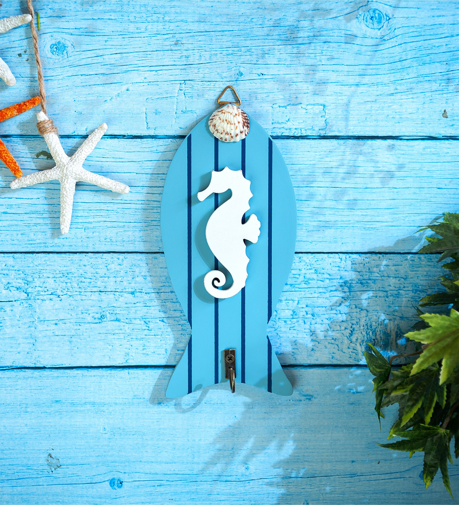 Fish Shape Sea Horse Wall Hooks