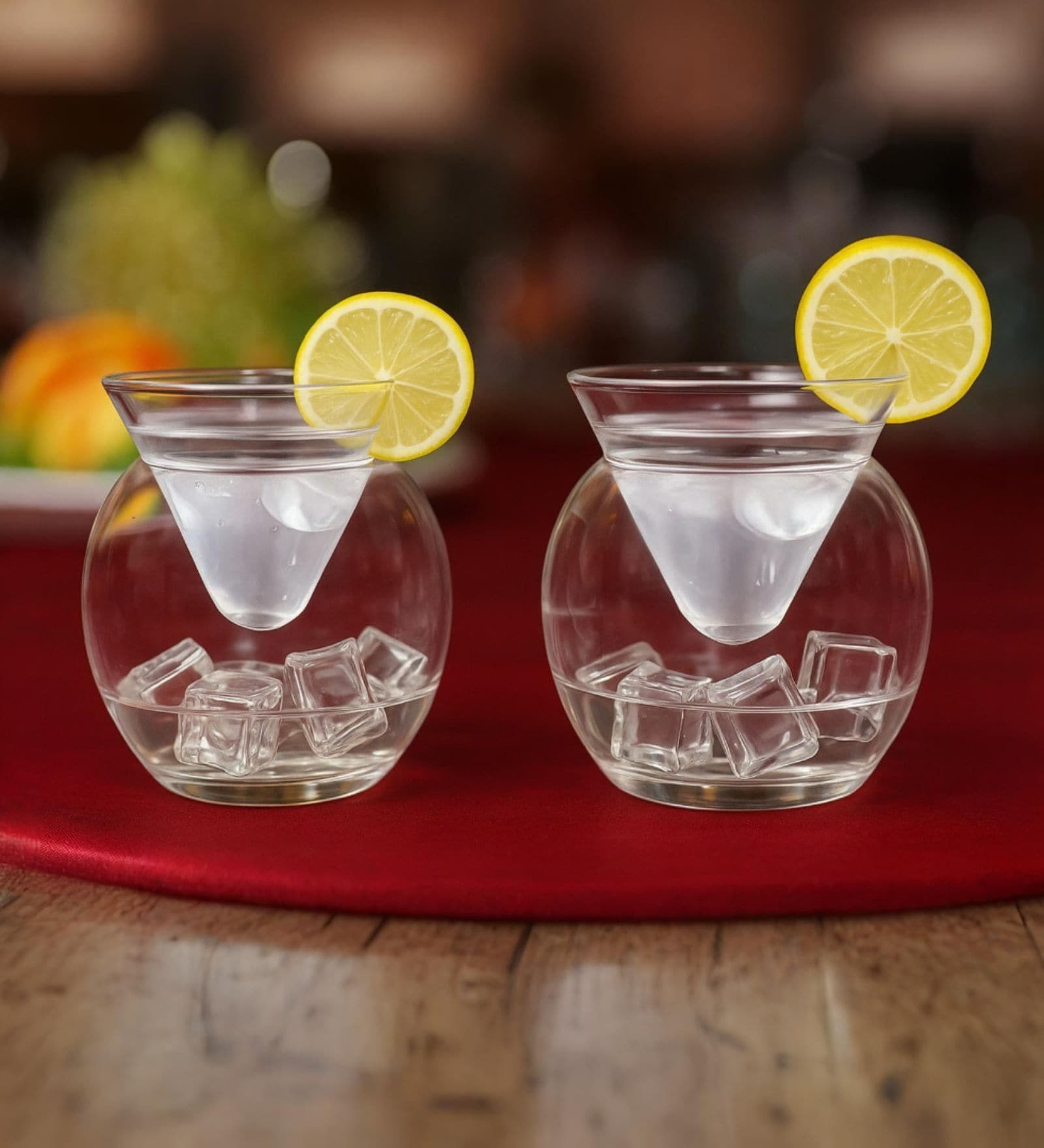 Fishbowl Cocktail Borosilicate Glass Set of 2