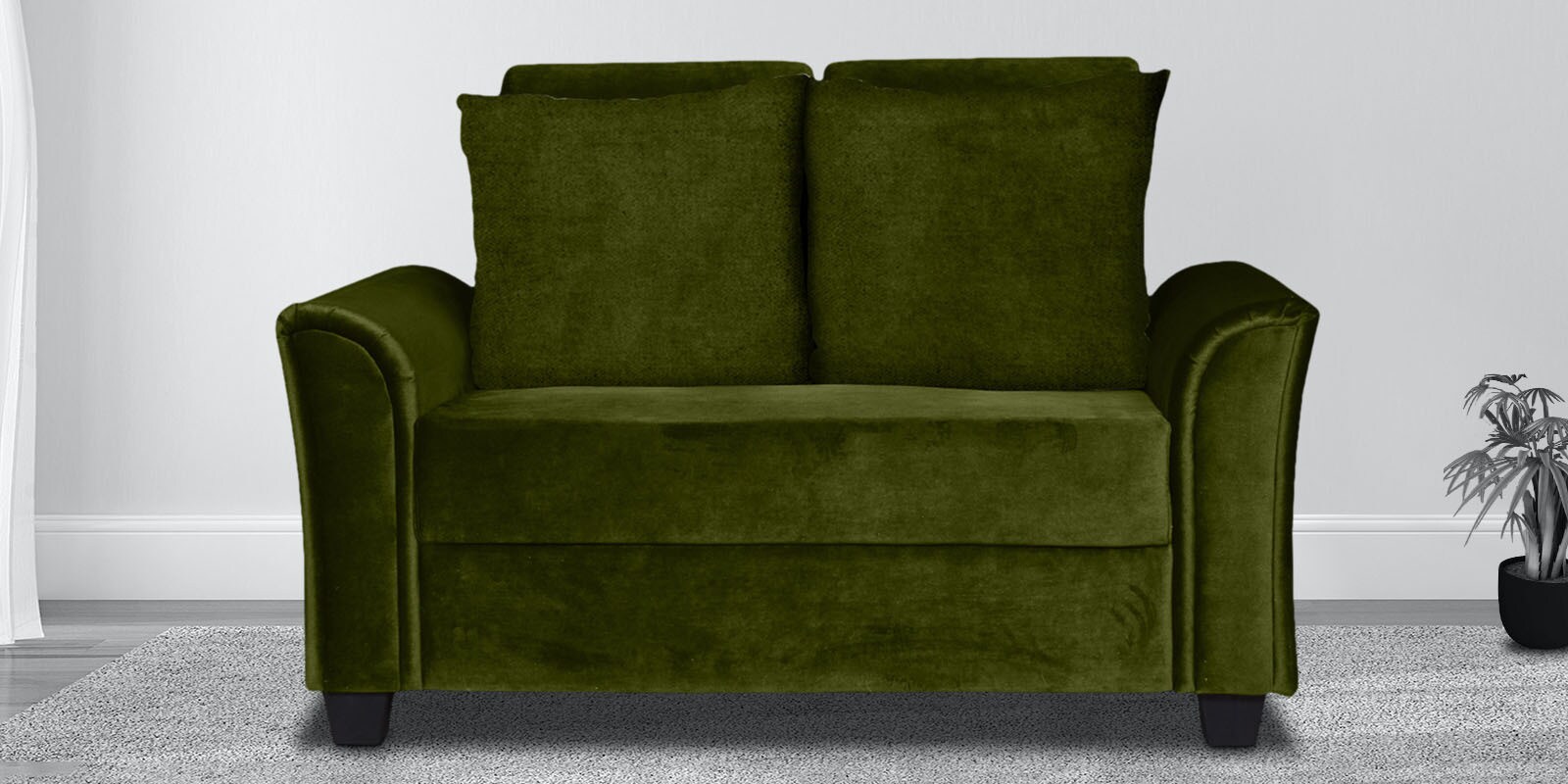 Fiesta 2 Seater Sofa in Green Colour