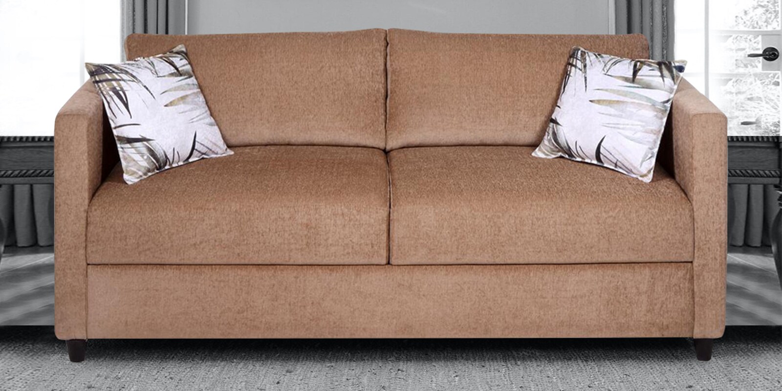 Finn 3 Seater Sofa in Beige Colour