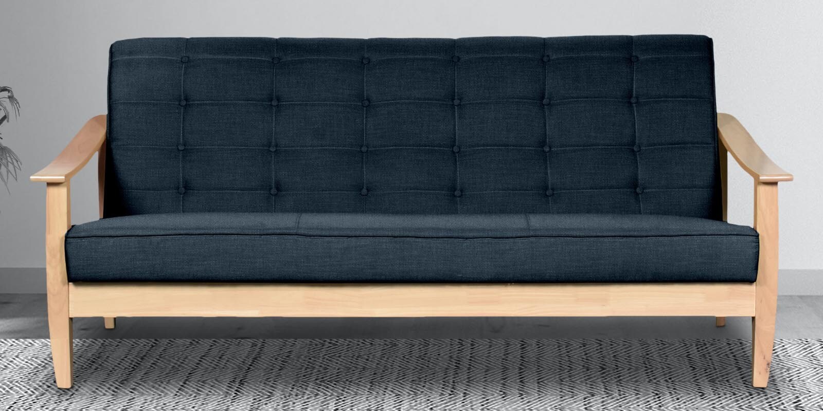 Fiona 3 Seater Sofa in Blue Colour
