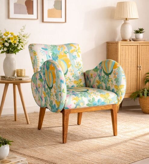 Fibo Teak Accent Chair In Assorted Color