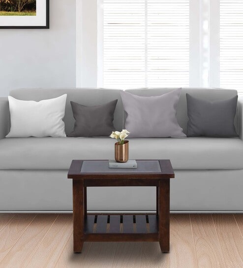 Lagos Z Sheesham Wood M Coffee Table In Scratch Resistant Provincial Teak Finish With Glass Top