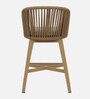 Fiala Metal Outdoor Bar Chair In Light Wood Colour