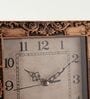Fiber Wall Clock Copper Square Decorative Wall Clock