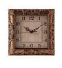 Fiber Wall Clock Copper Square Decorative Wall Clock