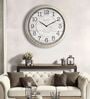 Fiber Wall Clock Numeric Big Baldauf Grey 30 Inch