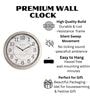 Fiber Wall Clock Numeric Big Baldauf Grey 30 Inch