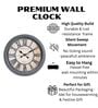 Fiber Wall Clock Poly Grey Big Baldauf 20 Inch