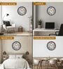 Fiber Wall Clock Poly Grey Big Baldauf 20 Inch