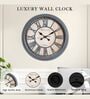 Fiber Wall Clock Poly Grey Big Baldauf 20 Inch