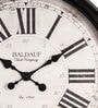 Fiber Wall Clock Roman Big Baldauf Black 30 Inch