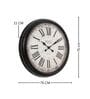 Fiber Wall Clock Roman Big Baldauf Black 30 Inch