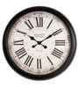 Fiber Wall Clock Roman Big Baldauf Black 30 Inch