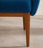 Fibo Arm Chair In Blue Velvet Colour
