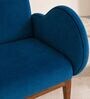 Fibo Arm Chair In Blue Velvet Colour