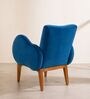 Fibo Arm Chair In Blue Velvet Colour