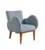Fibo Arm Chair In Grey Colour