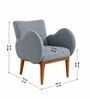 Fibo Arm Chair In Grey Colour