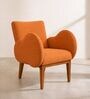 Fibo Arm Chair In Orange Colour