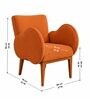 Fibo Arm Chair In Orange Colour