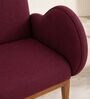 Fibo Arm Chair In Plum Red Colour