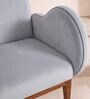 Fibo Arm Chair In Silver Velvet Colour