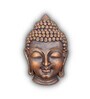 Fibre Buddha Face Wall Hanging Mural Bronze