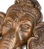 Fibre Ganesha Face Wall Hanging Mural Bronze