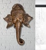 Fibre Ganesha Face Wall Hanging Mural Bronze