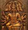 Fibre Panchmukhi Hanuman Relief Mural Bronze