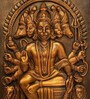 Fibre Panchmukhi Hanuman Relief Mural Bronze